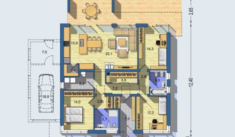 Na predaj 4 izbová novostavba rodinného domu, 745m2, Zvončín