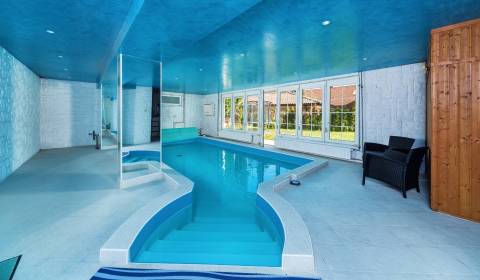 Priestranný 6i rodinný dom s interiérovým bazénom, klubom a wellnessom