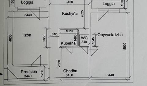 KH-418, 2 izbový byt, Košice – Juh, Palárikova, blízko centra mesta