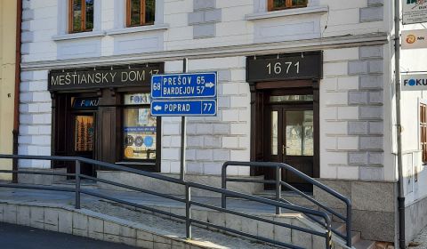 NA PRENÁJOM priestory v centre mesta Stará Ľubovňa