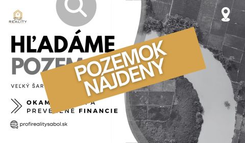 NÁJDENÝ a KÚPENÝ - STAV. POZEMOK 700 m² v okolí PREŠOVA