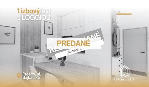 PREDANÝ - 1 izbový byt, S3, Bajkalská 7/8p. Zákl. Rekonštrukcia