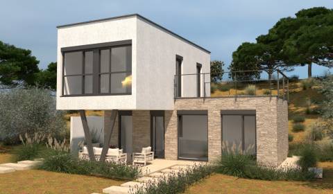 Novostavba, modulárny  rodinný dom s terasou