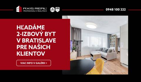 Hľadáme pre našich klientov 2-izbový byt v Bratislave II.
