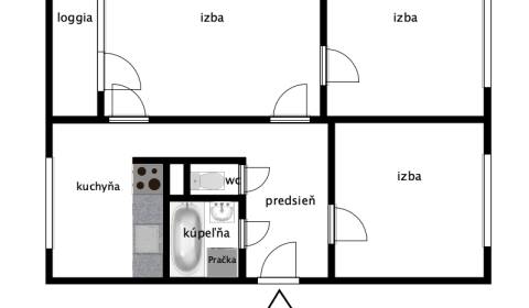 3-izbový byt v Podunajských Biskupiciach