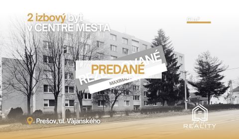 PREDANÝ - 2i byt v centre za DJZ, 61 m², Loggia, 2/8p., Vajanského