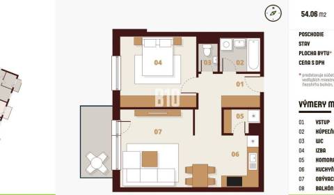 Rezervované - 2 izbový byt v developerskom projekte Rínok Rača parkova