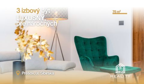 PRENÁJOM | LUXUSNÝ, 3i byt pre NÁROČNÝCH s parkingom!