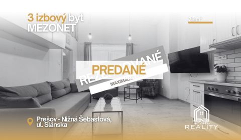 PREDANÝ | Mezonetový 3 izbový byt Nižná Šebastová v novostavbe