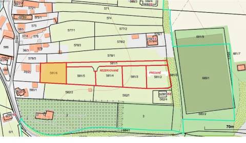 NA PREDAJ posledné 3 PARCELY, obec JAKUBOVANY, okr. SABINOV