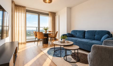 Výnimočný 2i byt s terasou na 34. posch v Eurovea TOWER