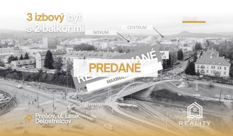 PREDANÝ, tehlový 3i byt v centre s 2 balkónmi a TOP výhľadom