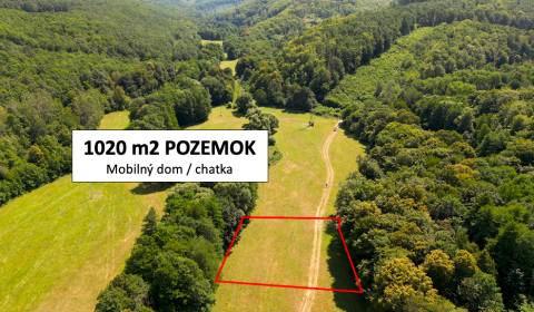 Horná Ves – 1.020 m2 POZEMOK na samote na karavan / chatku