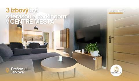 PRENÁJOM | 3i byt s Terasou, parkingom v CENTRE - od 1.6. ul. Jarková