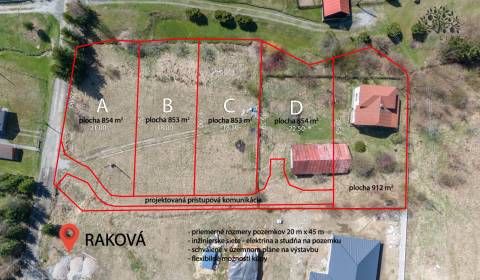 Stavebné pozemky na predaj - Raková (Megoňky)