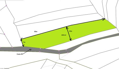 Predaj: Krásny slnečný rekreačný pozemok 1081m2 v Terchovej