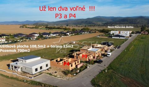 Moderné bungalovy P3 až P4 so skvelou dispozíciou obec Štvrtok okr. TN