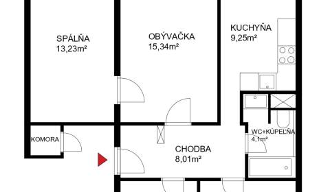 PREDANÝ - 4-i byt s lodžiou – Krakovská 17, Železníky