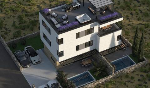 CHORVÁTSKO - Apartmán so strešnou terasou - MANDRE, ostrov Pag