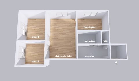 PRIPRAVUJEME - kompletná rekonštrukcia - 3i byt 67 m2 - Nová Dubnica
