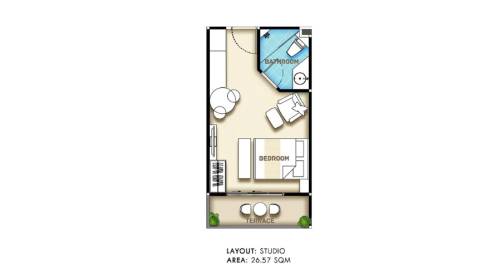 ŠTÚDIOVÝ APARTMÁN CITY GARDEN PRATUMNAK PATTAYA