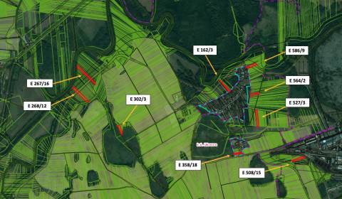 Ižkovce – 3.855 m2 ORNÁ PÔDA a LESY