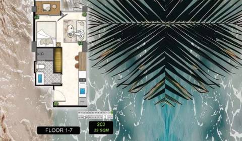 ŠTÚDIO THE RIVIERA BEVERLY HILLS RESIDENCES PATTAYA
