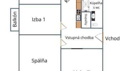 CENTRUM -Predaj 4-izbového bytu s tromi balkónmi a garážou