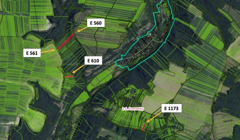 Domaníky – 6.000 m2 LESNÉ POZEMKY v podiele 1/1