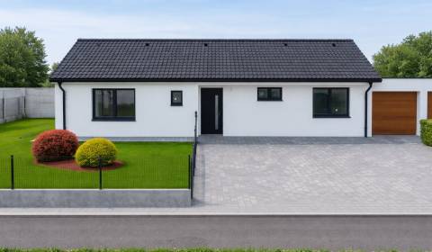 Predaj 4 izbový bungalov, novostavba, garáž plus parkovanie, blízko BA