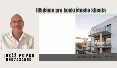 Hľadáme pre klienta Garsónku v Martine sídlisko Sever