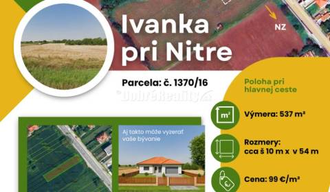 Stavebný pozemok na predaj – Ivanka pri Nitre (537 m²) | MHD, IS, rovi