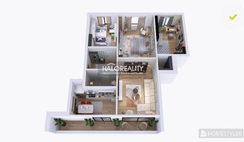 Predaj, štvorizbový byt Bratislava Rača, Kubačova