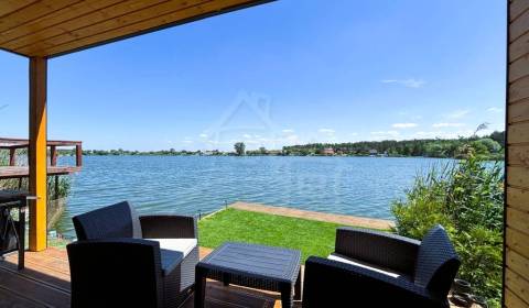 Moderná chata na brehu jazera- rybolov, relax a pohodlie, Jakubov, okr