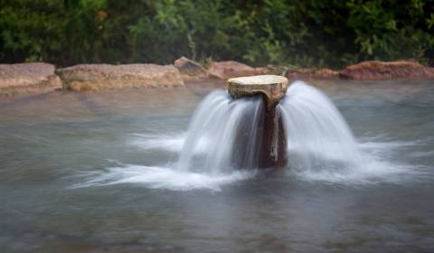 Rozľahlý areál s termálnymi prameňmi - investičná príležitosť