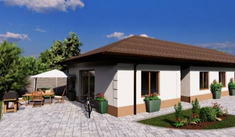 * novostavba moderného 4i domu, Vlčany, centrum