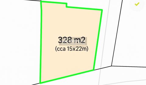 Predaj, pozemok pre rodinný dom   328 m2 Sládkovičovo