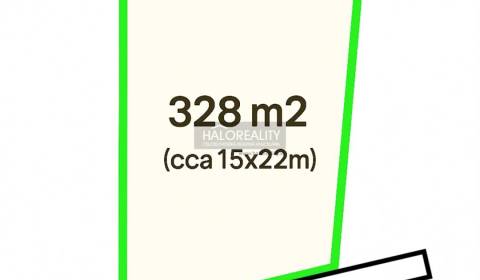 Predaj, pozemok pre rodinný dom   328 m2 Sládkovičovo