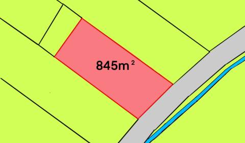 Predám Stavebný pozemok Čereňany, 845 m2