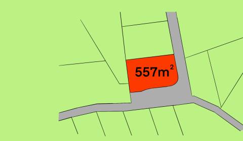Na predaj Stavebný pozemok Malinová, okr. Prievidza, 557 m2