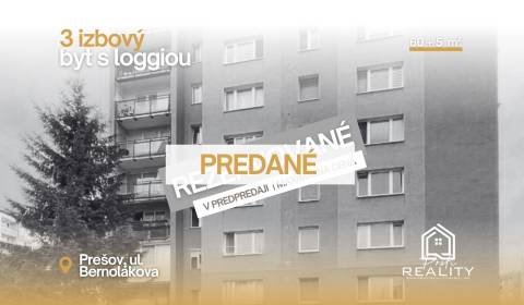 PREDANÝ | 3i byt s Loggiou, Bernolákova, Prešov