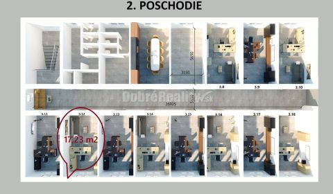 3 kancelárie s nepretržitým prístupom a parkovacím miestom v 3B Office