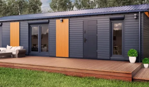 Modulový drevo dom s pekným pozemkom - Bohdanovce