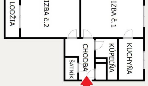 KOMPLETNE PREROBENÝ 2-IZB.BYT S LODŽIOU VO VYHĽADÁVANEJ LOKALITE, RÚBA