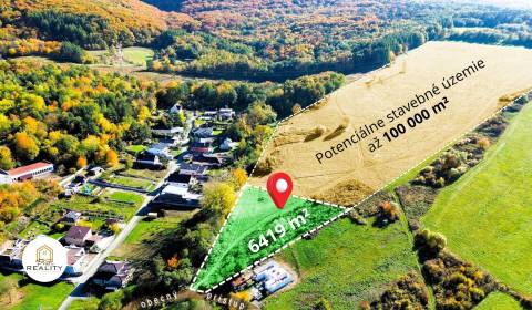 PREDAJ | Pozemok pre 8 RD - Podhradík | 6419 m² | Okamžitá výstavba