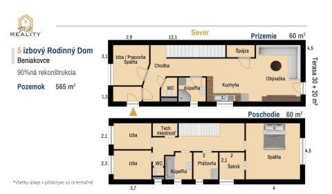 PREDAJ | Priestranný 5i Rodinný dom, Beniakovce len 10 minút od Košíc 