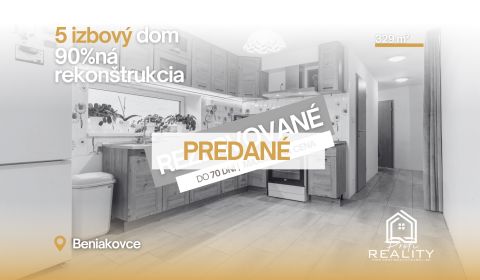 PREDANÉ | Priestranný 5i Rodinný dom v obci Beniakovce 
