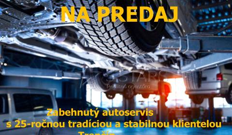 Predaj autoservis s 25-ročnou históriou a stabilnou klientelou Trenčín
