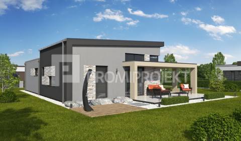 Moderný bungalov  P2 so skvelou dispozíciou obec Štvrtok okr. Trenčín