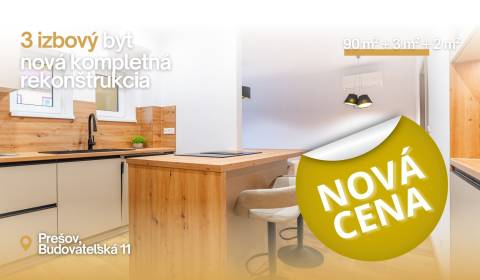 NOVÁ CENA | 3i tehlový BYT, 90 m², centrum PO, balkón , Klimatizácia